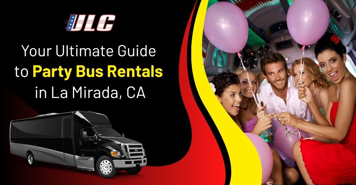 Luxury party bus rental in La Mirada, CA for group events and celebrations